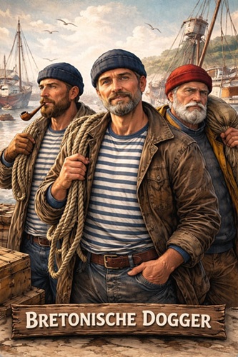 Portugiesisch-bretonische Miki Docker Mütze aus burgunderfarbener Wollmischung