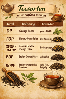 Ganz einfach merken Tee