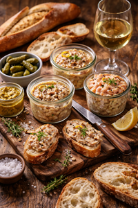 Pate und Rillettes