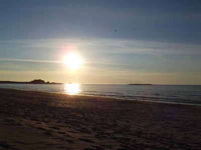 Bretonischer Sonnenuntergang mit Conny, Dominik und Ade – idyllische Landschaft