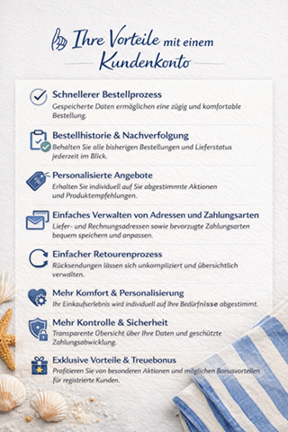 Ihr Vorteil bei einem Kundenkonto