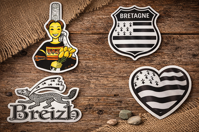 Sticker und Poster Gwenn Ha Du – bretonische Aufkleber und Wanddekoration aus der Bretagne