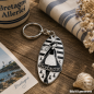 Preview: Bretagne Schlüsselanhänger mit traditioneller Bigoudène Figur