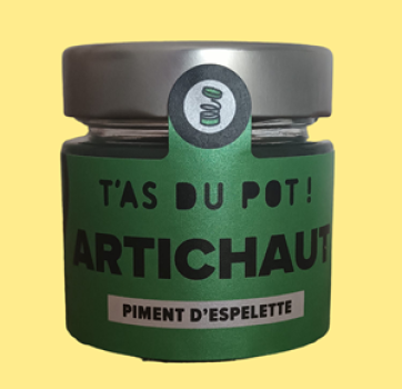 Artischockenaufstrich mit Piment d’Espelette auf geröstetem Baguette