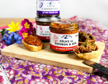 Preview: Mediterraner Brotaufstrich Aubergine im Glas