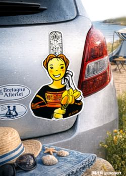 Preview: Sticker auf dem Auto