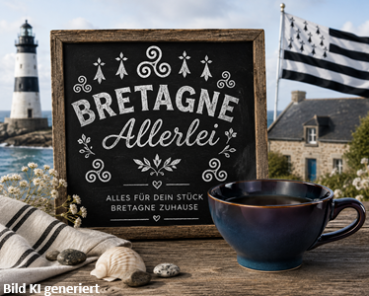 Traditionelle bretonische Schale mit Henkel