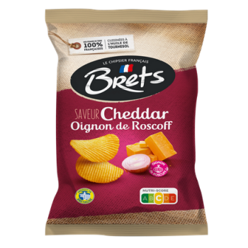 Bret’s Chips Packung Cheddar & Oignons de Roscoff