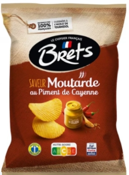 Brets Chips Moutarde Piment de Cayenne in bunter Verpackung