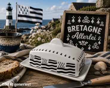 Traditionelle Butterdose aus der Bretagne
