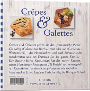 Preview: Foto einer süßen Crêpe mit Kirschen und Schokolade