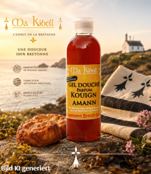 Bretonisches Duschgel mit süßem Kouign-Amann-Duft