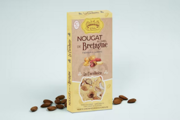 Nougat mit Honig aus der Bretagne Cacahuète/Erdnuss