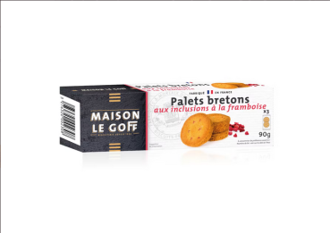 Bretonische Palets mit Himbeeren