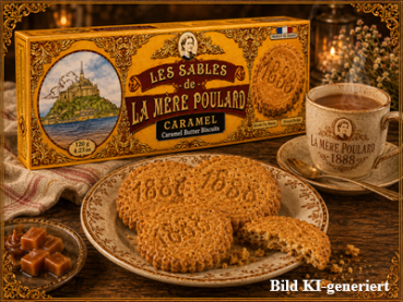 Preview: Karamell-Buttergebäck aus der Bretagne in Nahaufnahme
