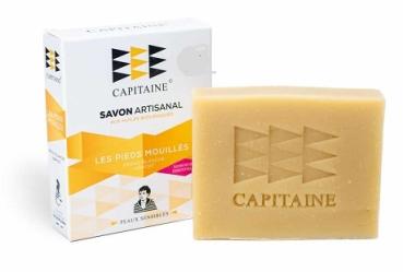 Handgefertigte Seife „Les Pieds Mouillés“ mit Sheabutter und Kokosöl