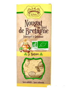 Nougat mit Honig aus der Bretagne Nature "l'Orginal BIO" 80 gr