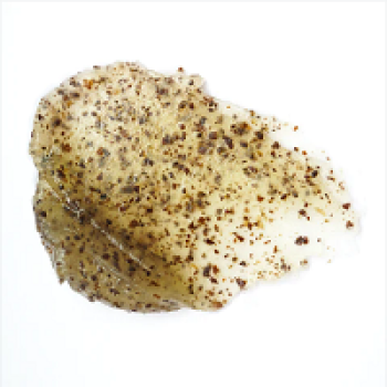 Preview: Verwandlung des Peelings in milchige Pflege beim Abspülen