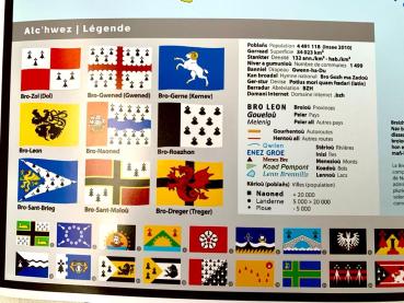 Preview: Künstlerisches Bretagne Poster als Wanddekoration