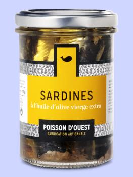 Sardinen in nativem Olivenöl extra BIO 200 gr - Poisson D'ouest