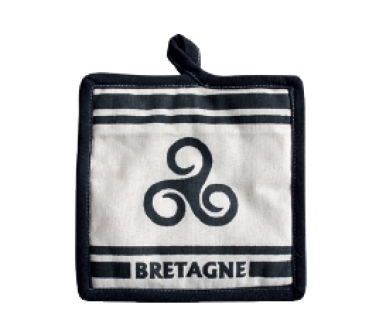 Topflappen mit bretonischem Motiv aus 100% Baumwolle, ideal für die Küche