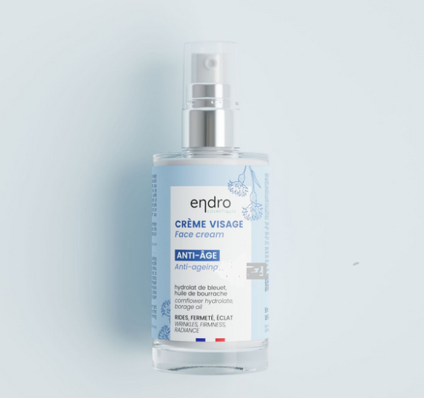 Anti-Aging-Gesichtscreme von Endro Cosmetiques mit Cosmic Organic Zertifikat