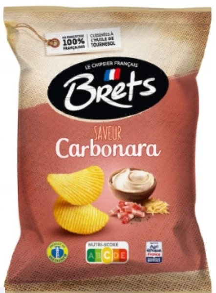 Brets Chips Carbonara in typischer Verpackung