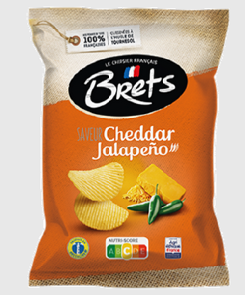 Packung Brets Chips Cheddar & Jalapeño