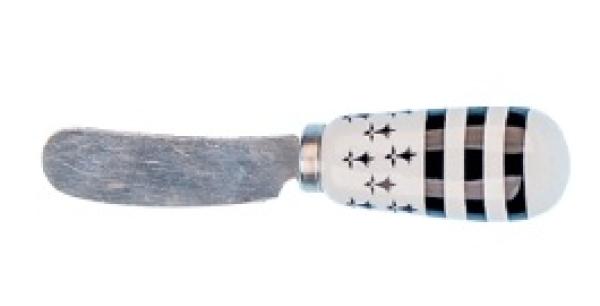 Buttermesser mit bretonischer Flagge Gwenn Ha Du auf dem Griff