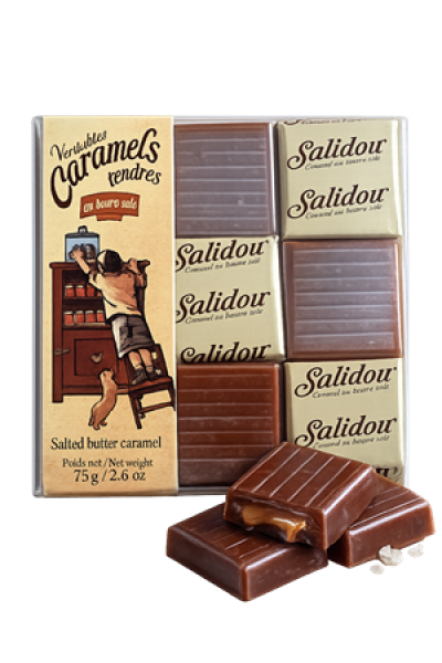 Salidou Karamellbonbons im handlichen Etui
