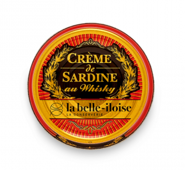 Glas Sardinencreme mit Whisky von La Belle Iloise