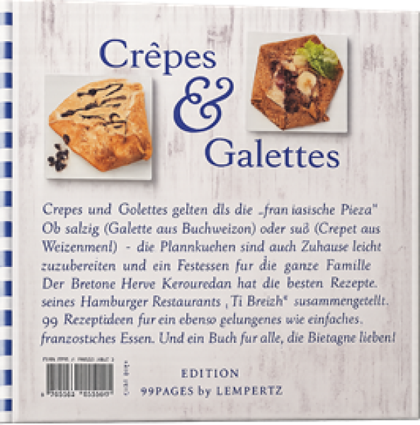 Foto einer süßen Crêpe mit Kirschen und Schokolade
