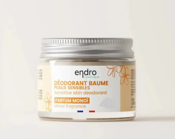 100 % natürliches Deodorant mit Monoï – cremige Textur im Glastiegel