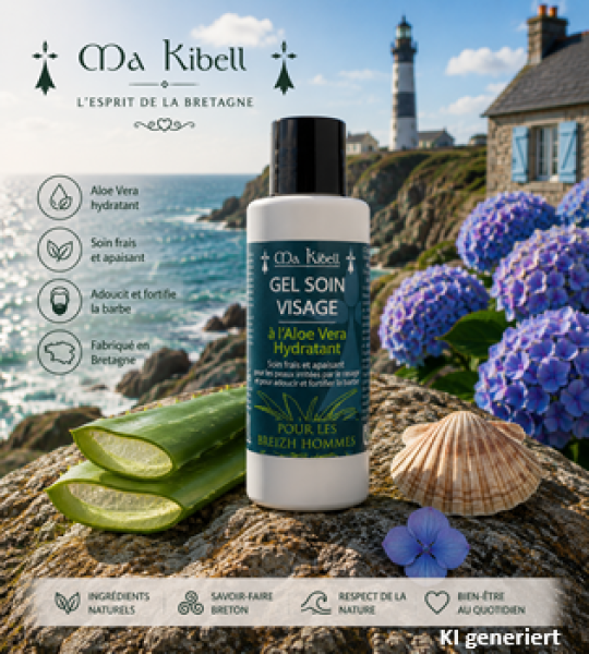Gesichtsgel mit Aloe Vera Hanföl Rizinusöl und Arganöl