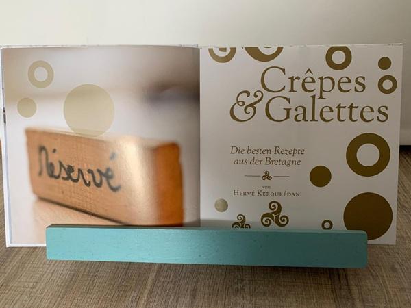 Seitenansicht mit Rezepten für bretonische Crêpes und Galettes