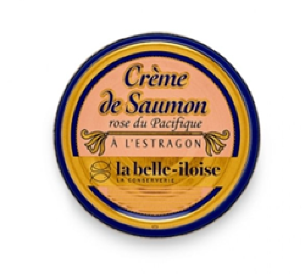 Lachscreme mit Estragon in Glas – bretonische Feinkost