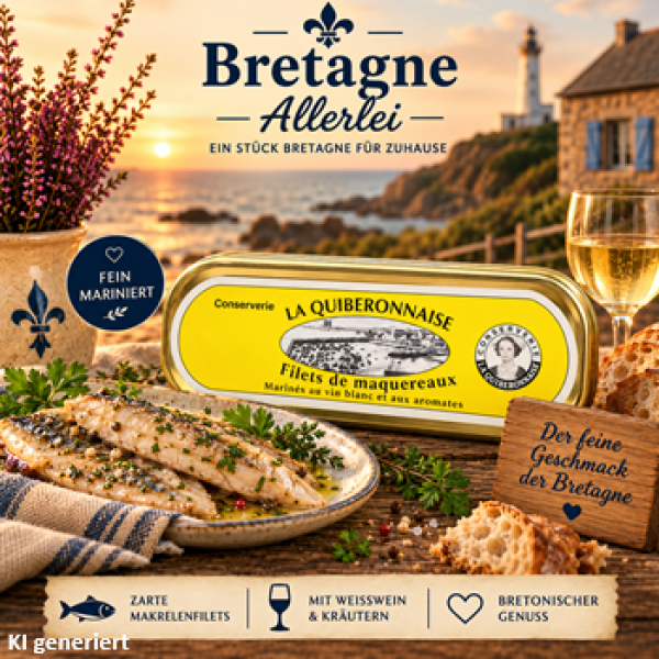 Französische Makrelenfilets mit Weißwein-Kräuter-Marinade
