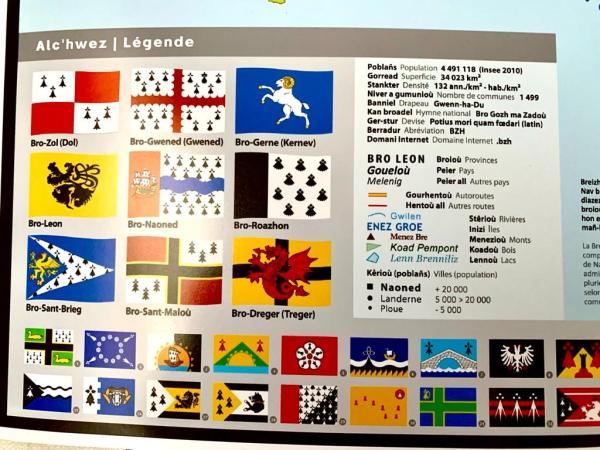 Künstlerisches Bretagne Poster als Wanddekoration