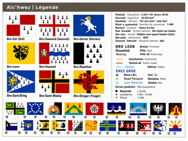 Künstlerisches Bretagne Poster als Wanddekoration