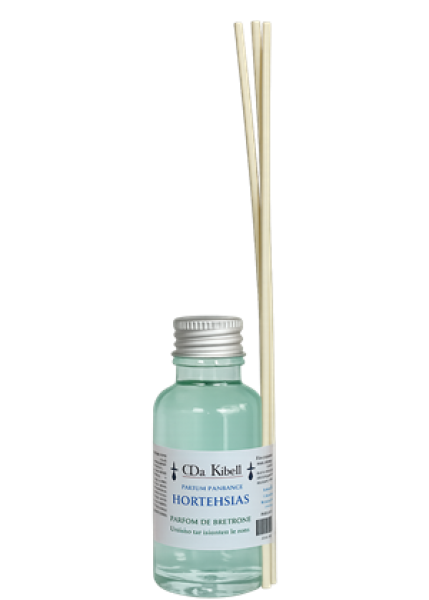Hortensien Raumduft aus der Bretagne mit Rattanstäbchen 30 ml