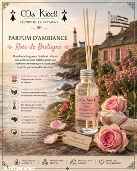 Floraler Raumduft aus der Bretagne mit authentischem Rosenduft