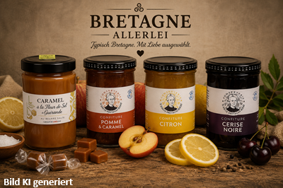 Marmelade, Konfitüre und Karamellcreme aus der Bretagne – fruchtig und handgemacht